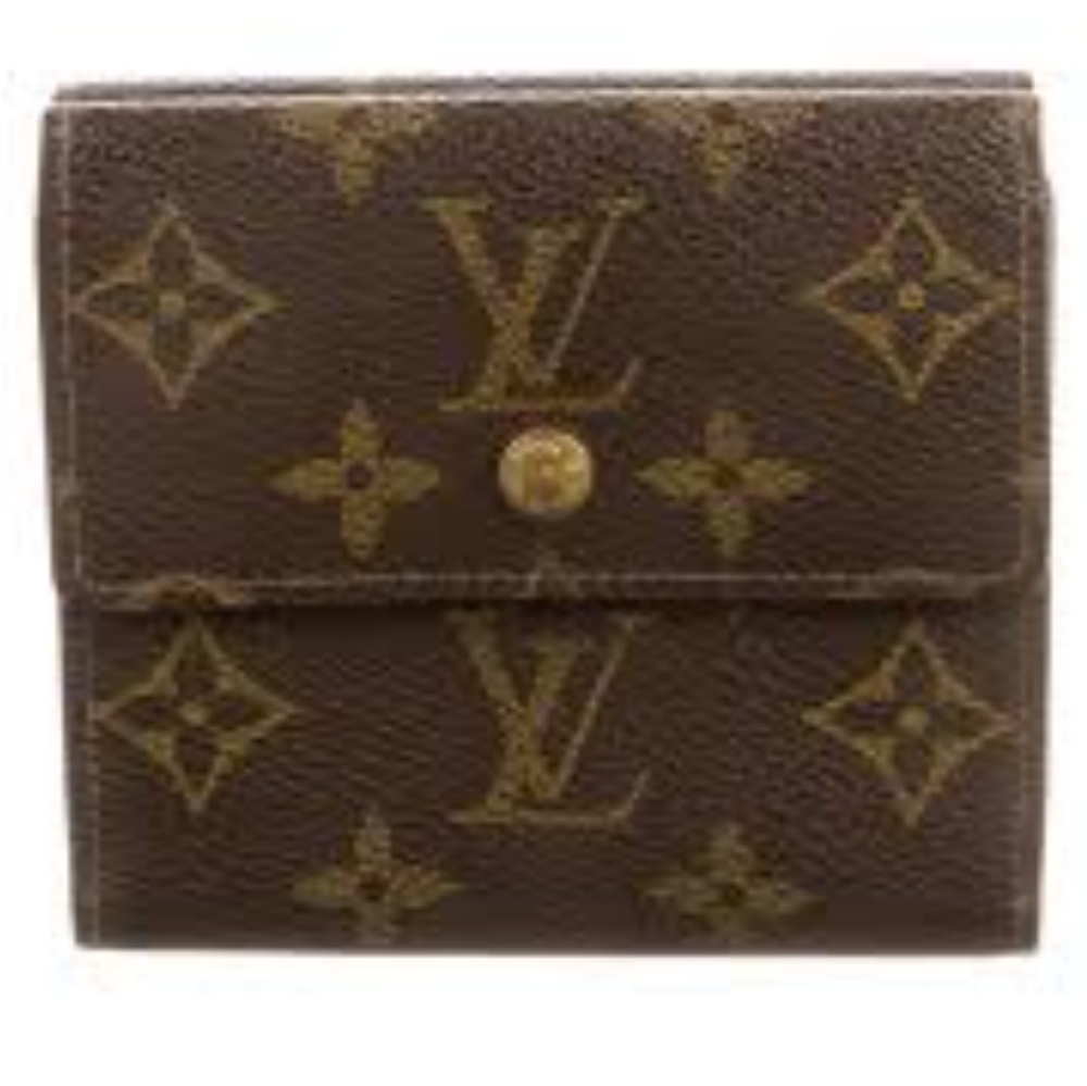 Louis Vuitton "Elise" monogram trifold wallet.